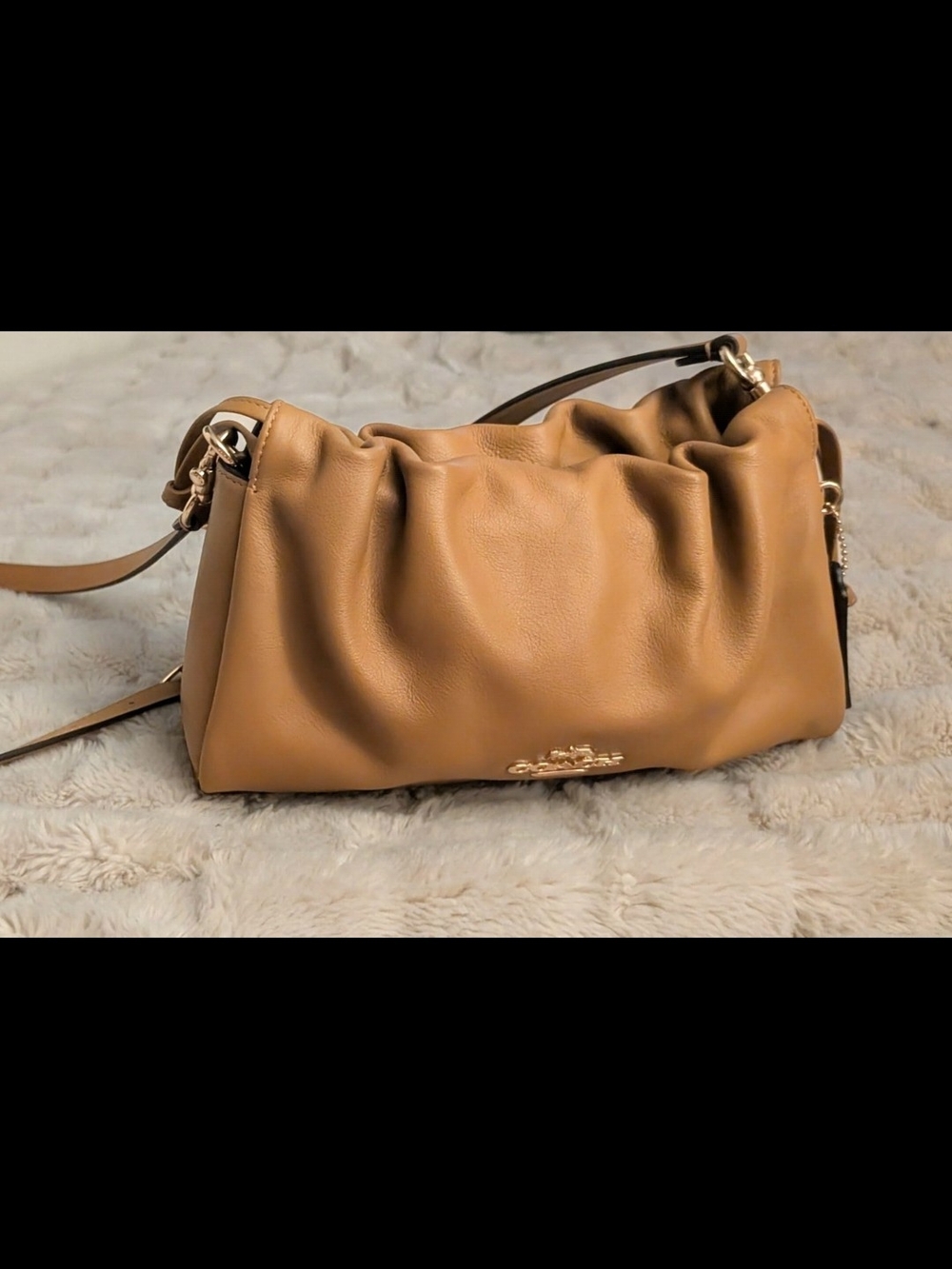 Coach Faye Crossbody Bag - Tan Leather (Great Condition)